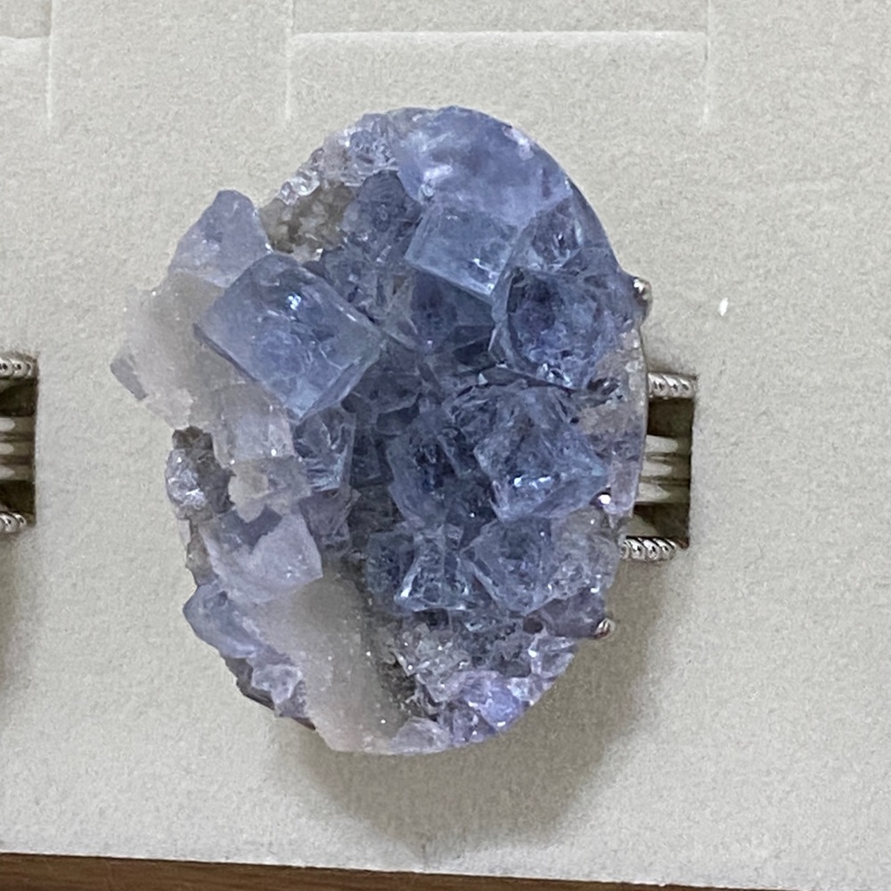 Purple Crystal Statement Ring - image 1